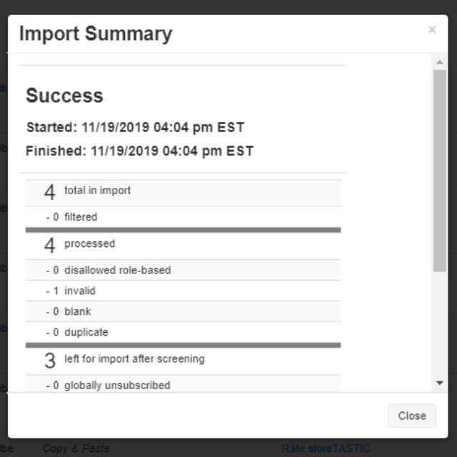 Understanding Your Import Summary Report